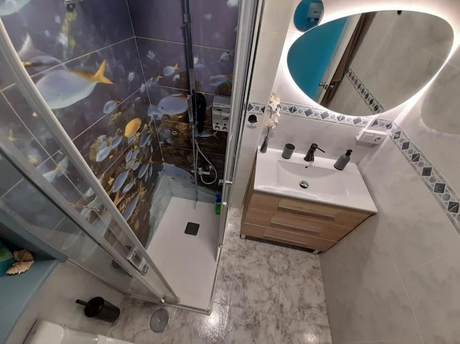 Traumhafte Wohnung Mit Panoramablick Und Pool プラヤ・デル・イングレス エクステリア 写真