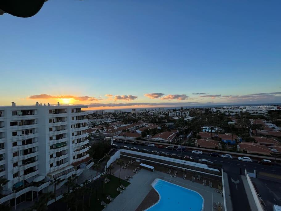 Traumhafte Wohnung Mit Panoramablick Und Pool プラヤ・デル・イングレス エクステリア 写真