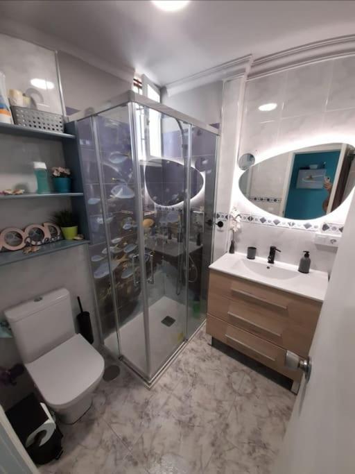 Traumhafte Wohnung Mit Panoramablick Und Pool プラヤ・デル・イングレス エクステリア 写真